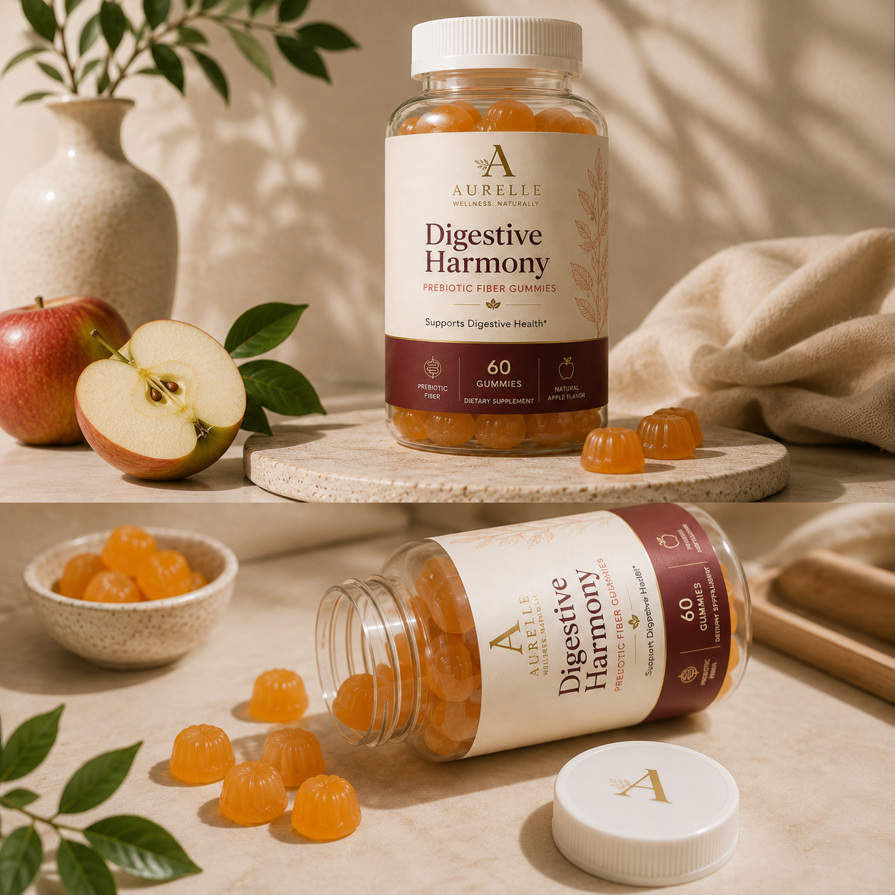 Aurelle Digestive Harmony™ Prebiotic Fiber Gummies